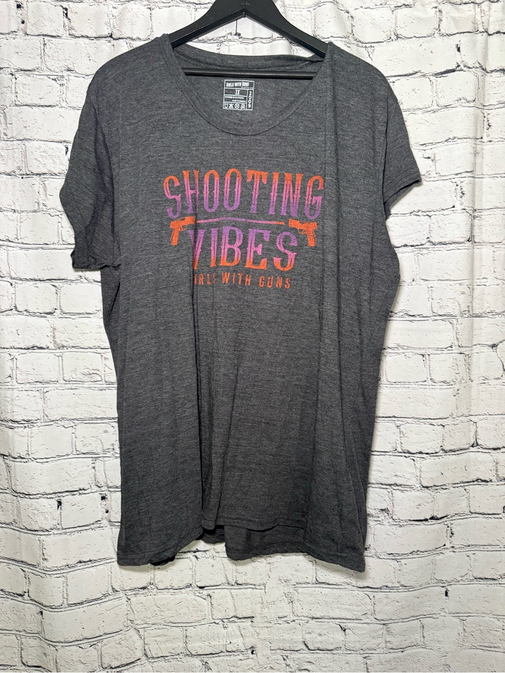 Girls With Guns graphic T-shirt. Size 1X